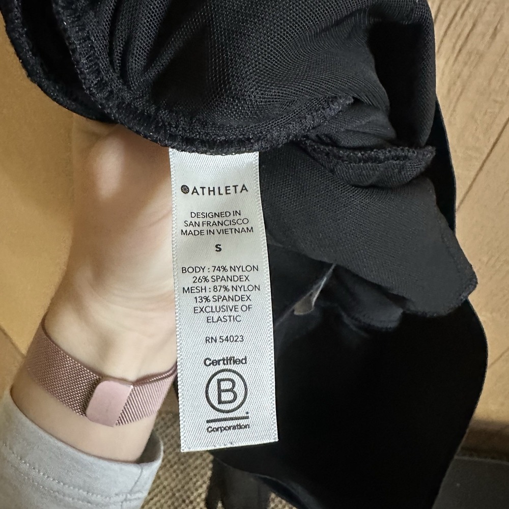 ATHLETA Venice Pintuck Pants Black Size S Womens Casual Activewear Work Pockets - Picture 6 of 6